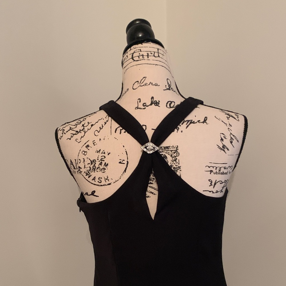 Vintage CDC Petites Classic Cocktail Mini Dress (Black) - Picture 8 of 14